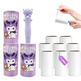 Rantuia Rodillo para Pelusa（Juego de 550 Hojas） portátil de Quita Pelusa para Ropa, Desmontable Rodillo Quita Pelusa, Rodillo Limpiador de Pelusas para Mascotaspara en Ropa, Mantas, Alfombras.