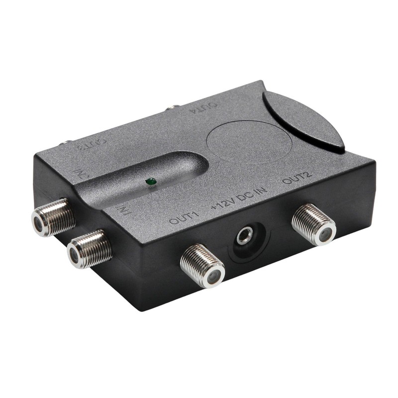 Bi-directional TV Amplifier 2 Inputs TV Antenna Signal Booster with