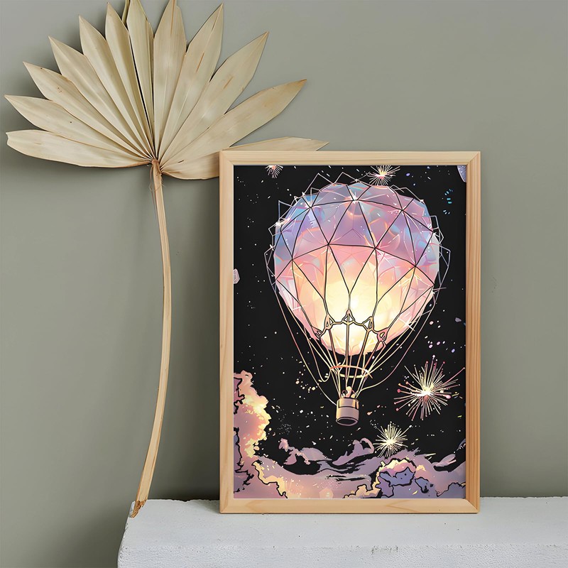 WideSmart Pack of 8 Luminous Scratch Pictures, Scratch Picture Set,