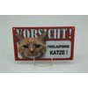 Freilaufende Katz – Animal Warning Sign – Caution Animal Warning