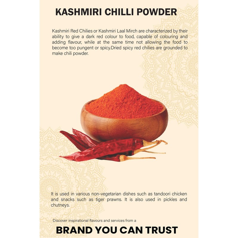 Kashmiri Chilli Powder I Red Chilli Powder I Premium Quality