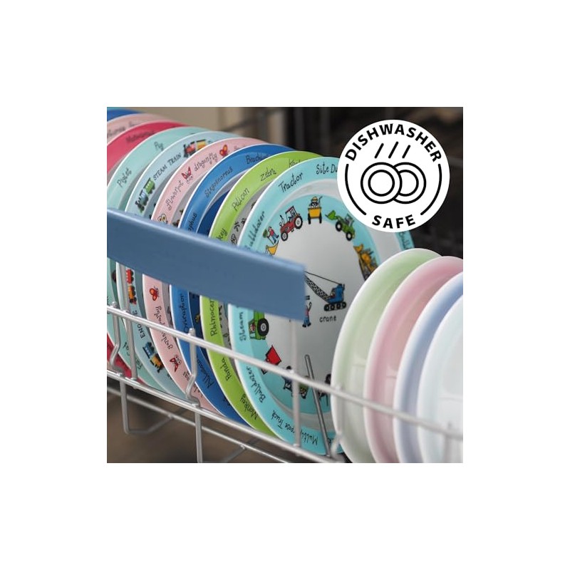 Tyrrell Katz Kids Jungle Printed Plate in Melamine - Dishwasher