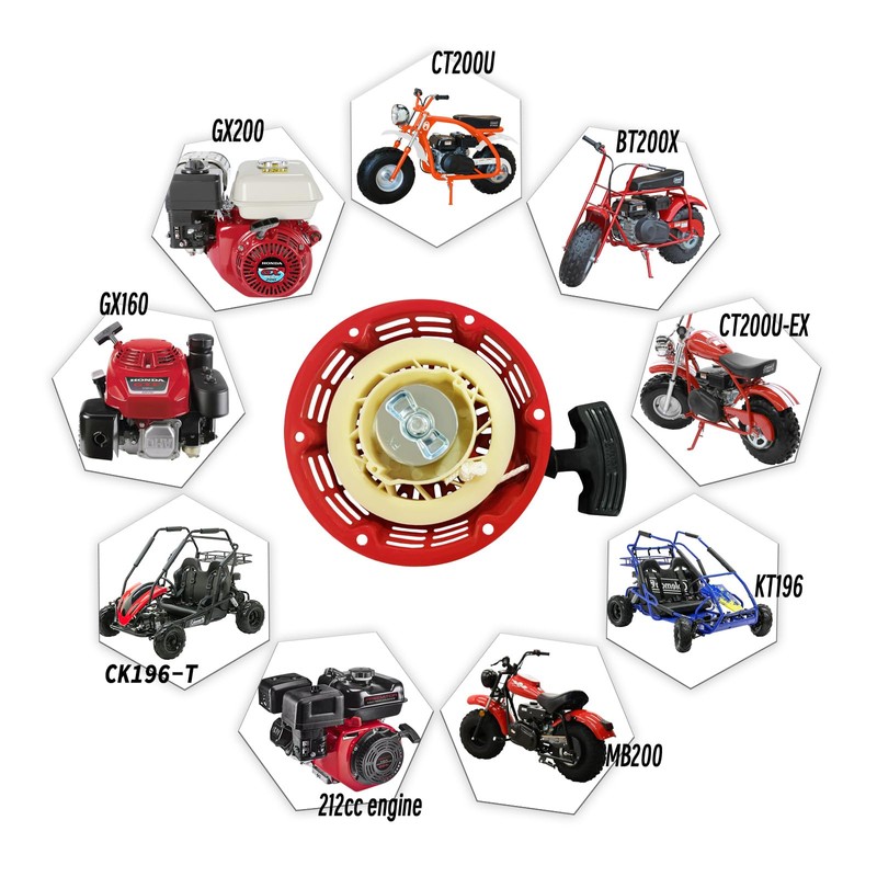 QYMOTO KT196 Pull Start & CT200U Mini Bike Pull Starter