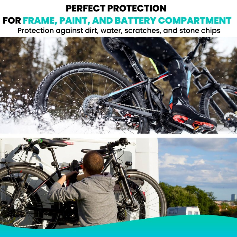 Besudo E-Bike Battery Protective Cover - 30-38cm Circumference, Protection for