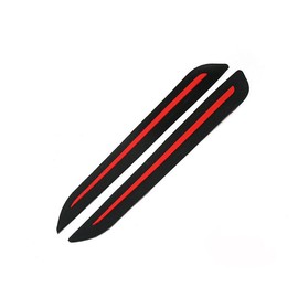 Car Universal Anti-Scratch Exterior Guard Door Edge Rear Bumper Side Corner Protector Protection Scratch Prevention Custom Cushion Carbon Style (Short, Red)