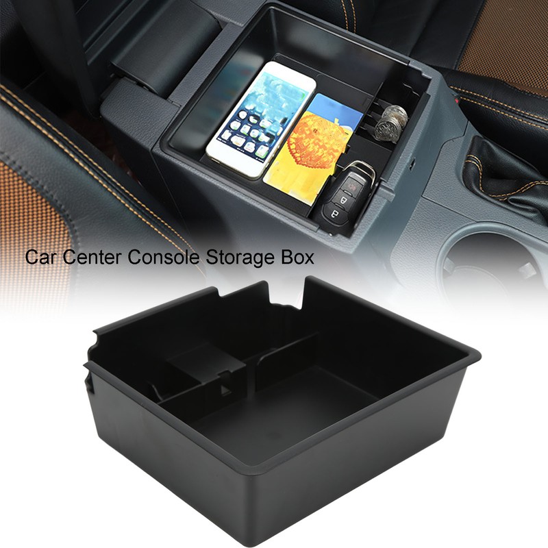 Center Console Storage Tray ABS Armrest Organizer Box Cubby Drawer