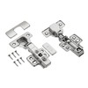 GTV HD-Hinge ECHC-N Hydraulic Corner Stop Pot Hinges Set of