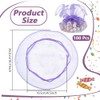 NBEADS 100 Pcs Organza Bags, Diameter 10.3inch Round Drawstring Organza