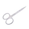 Tijeras de corte de pestañas de cejas de acero inoxidable