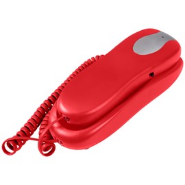 Slimline Red Colored Phone for Wall Or Desk with Memory | Blue Donuts