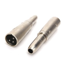 SiYear Professional XLR 3 Pin Male to 1/4" 6.35mm Female Jack Socket Stereo Audio Microphone Mic Adapter Converter Connector(2 PACK)