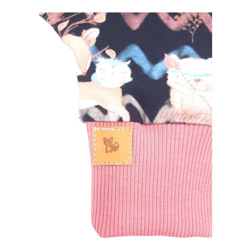 BOHO WALDTIERE SCHWARZ ALTROSA Strampler (68)