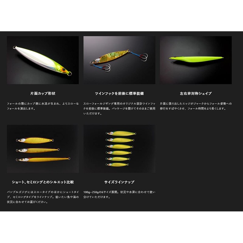 JACKALL Bumble's Jig Throw, 6.3 oz (180 g), Silver Glow