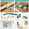 Feekoon 193 Pcs Picture Hanging Kit, Glazier Point Driver with