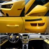 DIYAH 3D Yellow Carbon Fiber Film Twill Weave Vinyl Sheet