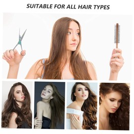 SAFIGLE Wooden Cylinder Comb for Curly Hair Hair Styling Tool for Fluffy Volume for Salon and Home Use