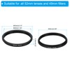 PATIKIL 52mm-49mm Metal Step Down Ring Camera Lens Filter Adapter