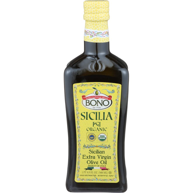 Bono, Olive Oil Extra Virgin Sicilian PGI Organic, 16.9 Fl