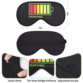knIykmr 2 Pcs Sleep Eye Mask, Guys Blackout Sleeping Mask for Kids Adult Children's Travel Eye Mask Eye Cover Blindfold for Game
