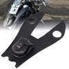 Generic Black Leather Gas Tank Bag Panel Cover Pad W/