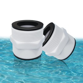 Pool Hose Adapter for Intex Coleman Above Ground Pools - 1.5" to 1.5" Pool Hose Connector Replacement with 2 Gaskets, Suit for 1.5 Inch Above Ground Pool Hose, Filter Pumps and Salt Systems, 2 Pack