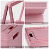 Vivikivi Collapsible Storage Crate, Foldable Plastic Basket with Lid and