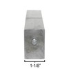 7" Square Rectangle Hinge Heavy Duty Weld on Steel Ball