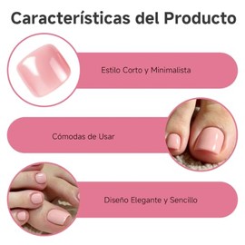False Nail Grande 24pcs U?as Postizas Pies