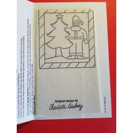 Charlotte Dudney NEW HO HO HO Santa Christmas Punch Needle Pattern