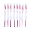 8pcs Crochet Hooks Curved Soft Handle Comfortable Portable Knitting Tool