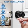 Sopoby Privacy Door Knob, 6 Pack Matte Black Round Keyless