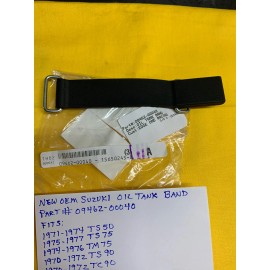 Suzuki NEW OEM SUZUKI Oil Tank Band (09462-00040) TS90, TC90, TS50, TS75, TM75, AHRMA