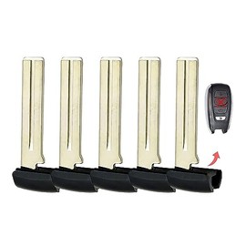 5X New Replacement Key Fob Remote Uncut Insert Blade Compatible with & Fit for Subaru Vehicles - MPN HYQ14AHC-05