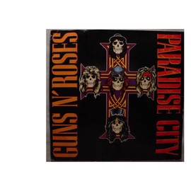 Rare Guns n' Roses Mint / NM Radio Station Promo Issue Stereo 7 Inch 45 rpm & Picture Sleeve - Paradise City - Same Title Plays On Both Sides - Giffen Records 1987