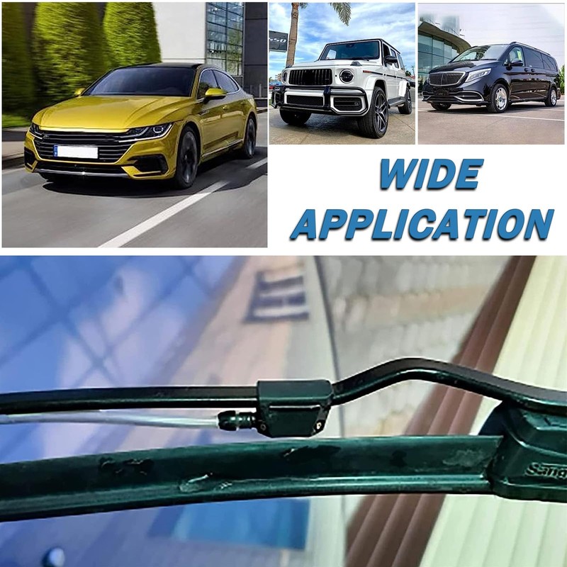 GKmow Pack-2 Car Universal Front Windshield Washer Nozzle, Jet 4Way