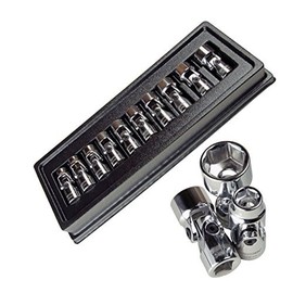 US Pro 10 Pc 12 Point 3/8" Dr Flexible Universal Joint Socket Set 10mm -19mm UJ Flexi B1693
