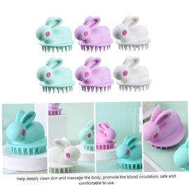 Baluue 6pcs Scalp Massage Brush Hair Shampoo Brush Hair Scalp Scrubber for Boys and Girls and Adults