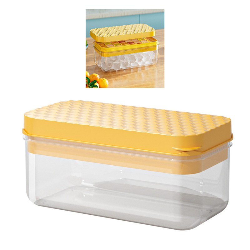 Ice Cube Mold Tray Storage Space Saving Silicone Large Capacity