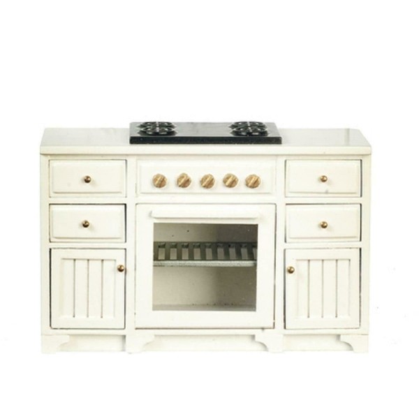 Dolls House White Oven & Hob Unit Stove JBM Miniature