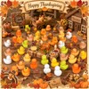 50 Pcs Thanksgiving Mini Ducks, 10 Styles Fall Ducks