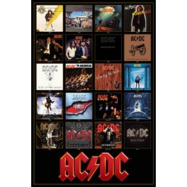 AC/DC Discography Poster 24 x 36in