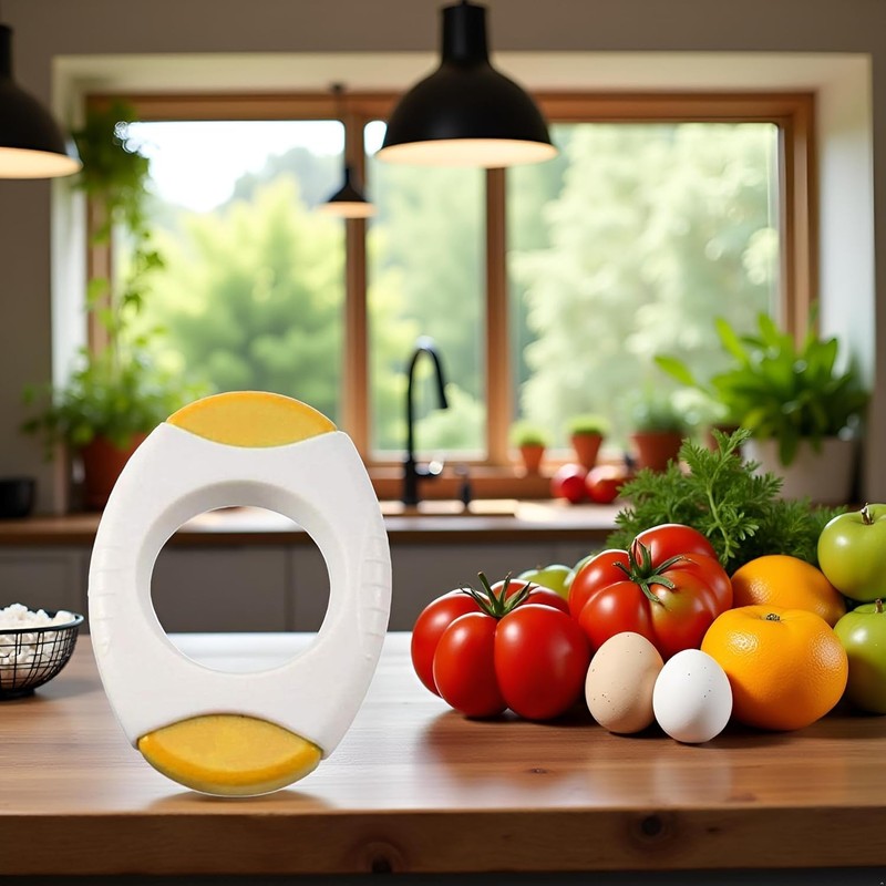 Yellow Egg Cracker Tool, Shell Opener Topper Cutter Separator for
