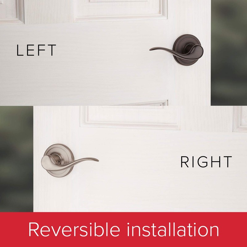 Kwikset Avalon Front Door Handle No Lock, Entry Handleset Exterior