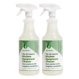 Naturama Kitchen Appliance And Equipment Cleaner - Eco-Friendly Powerful Multipurpose Surface Cleaning. Odorless and Hypoallergenic. (32oz 2 pack)