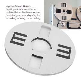 Empty Tape Reel, Universal 10.5 Inch 4 Holes 1/4 Opening Empty Reel, Aluminum Alloy Sound Tape Takeup Reel for Recording Open Reel Takeup Reel Machine