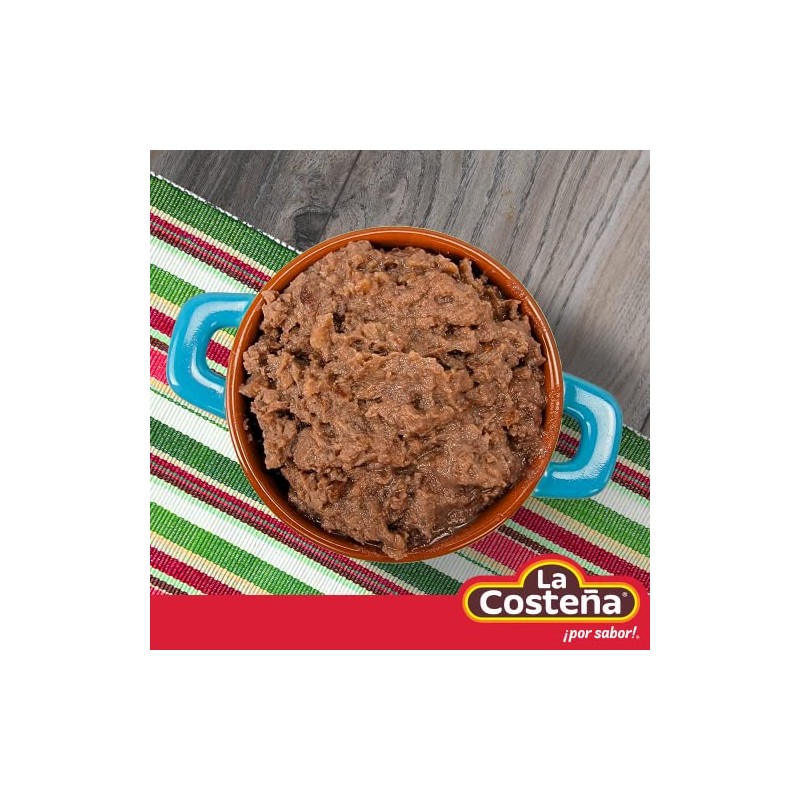 La Costeña Refried Black Beans - Ready-to-Eat Canned Refried Beans