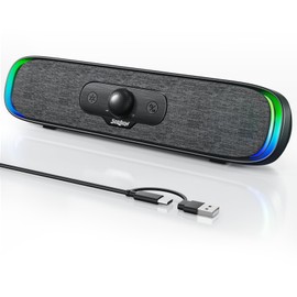 SOULION R200 PC Speaker USB Bluetooth Soundbar for Laptop, Monitor, Gaming