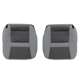 NLQR Front Both Sides Bottom Replacement Seat Covers Cloth Light Gray Compatible with Dodge Ram 1500 2500 3500 4500 5500 2006 2007 2008 2009 2010