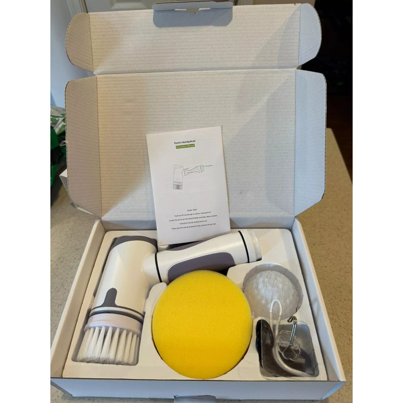 Tornado New Electric Spin Scrubber Cordless with 4 cleaning heads