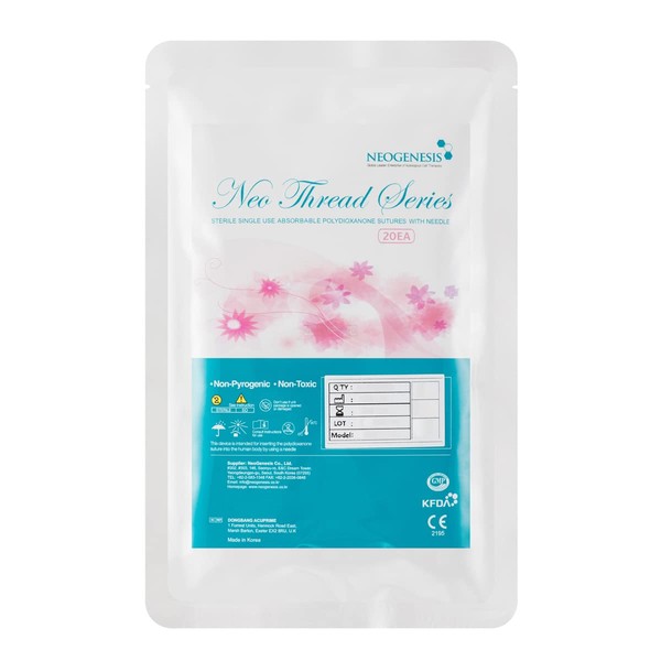 NeoGenesis PDO Mono Threads for Face and Body Lift 20PCS (30G X 25.4mm)